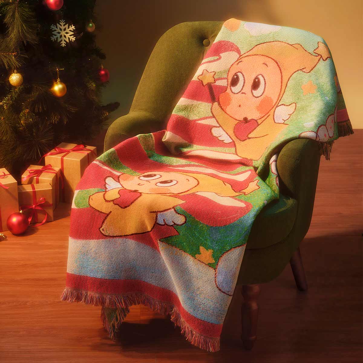 Apple of My Eye Series - Twinkle Twinkle Throw Blanket