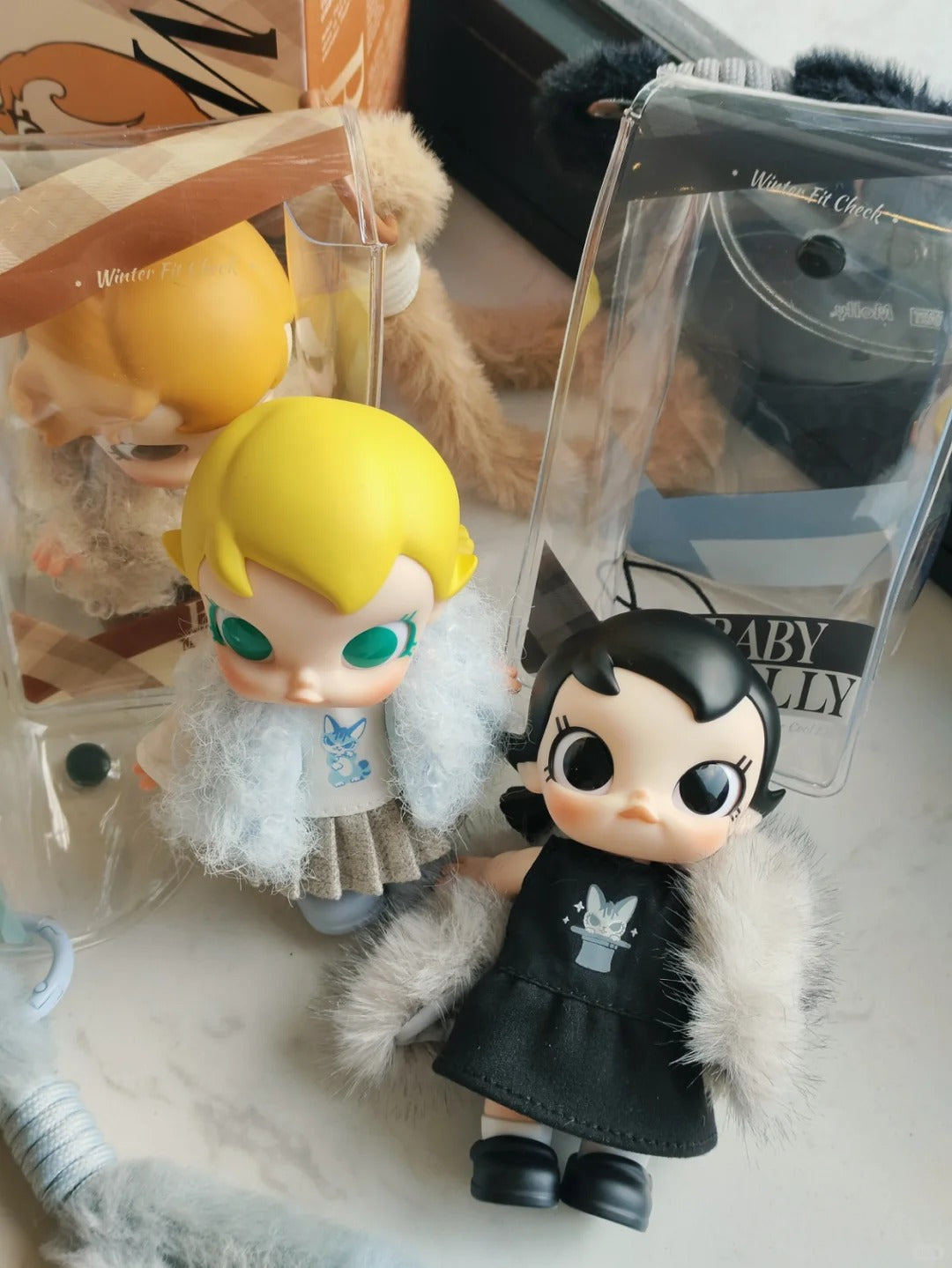 Baby molly winter fit check series-vinyl plush pendant