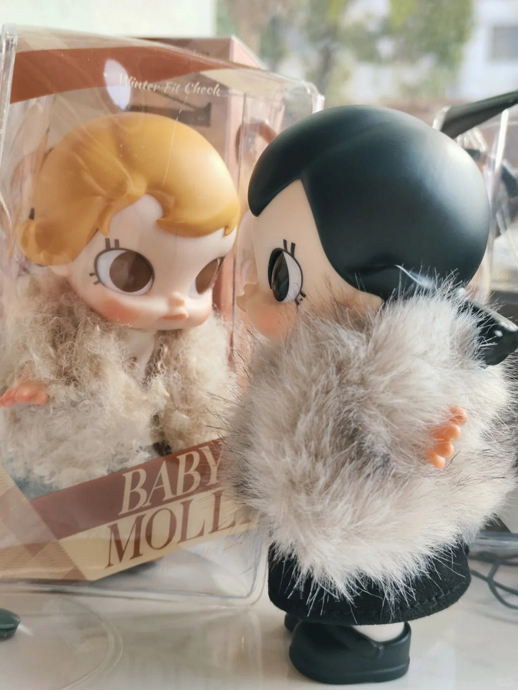 Baby molly winter fit check series-vinyl plush pendant